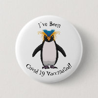 Cute macaroni penguin cartoon illustration