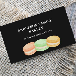 Cute Macarons Bakery Business Card