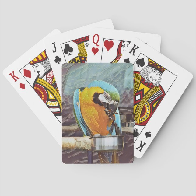 CUTE MACAW PLAYING CARDS (Back)
