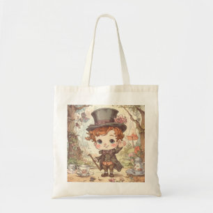 Cute Mad Hatter Whimsical Wonderland Woodland Art Tote Bag