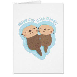 Cute Made For Each Otter Valentines Day Pun