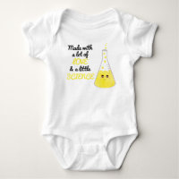 Cute Made With Love And Science Beaker Face Yellow