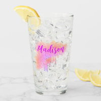 Cute Magenta Orange | Custom Name Cocktail Beer