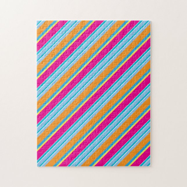 Cute magic colourful stripes jigsaw puzzle (Vertical)