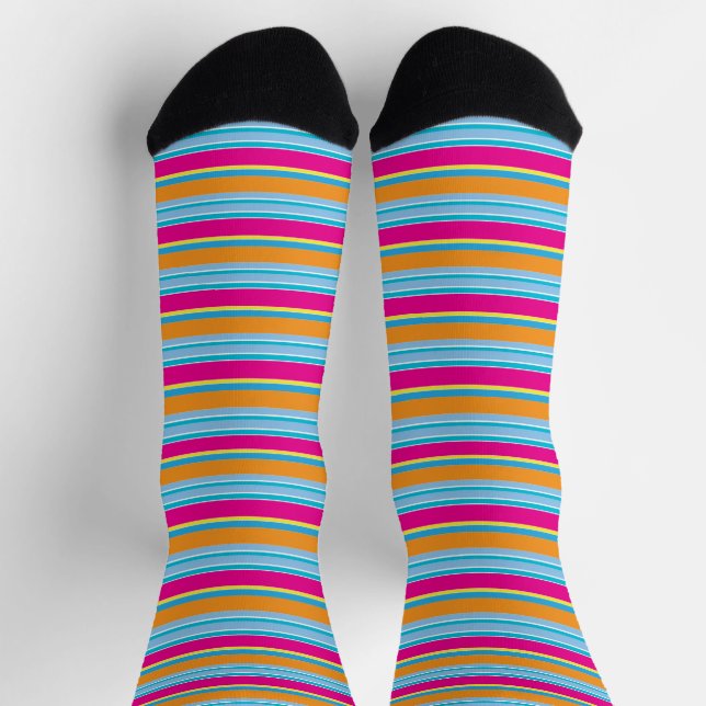 Cute magic colourful stripes socks (Top)
