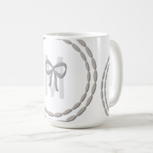 Cute Magic Silver Bows Baby Shower Mug