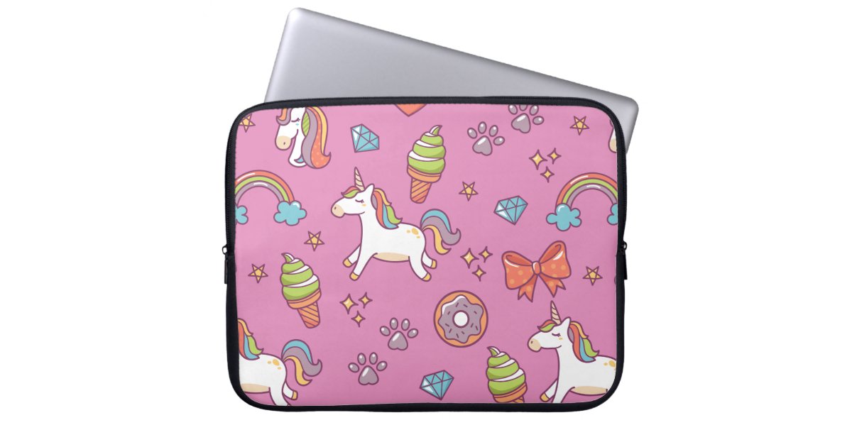 Cute Magic Unicorn Laptop Sleeve Zazzle