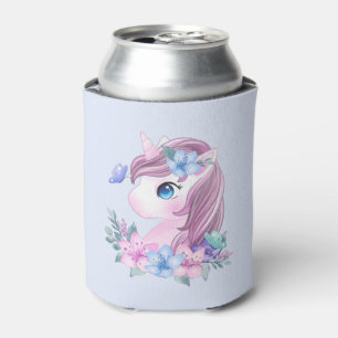 Cute & Magical Baby Unicorn with Big Eyes Can Cooler