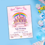 Cute magical castle rainbow princess 5th birthday invitation<br><div class="desc">Celebrate your little one's fifth birthday in style with our Cute Magical Castle Rainbow Princess 5th Birthday Invitation. This enchanting invitation is a perfect way to set the tone for a magical celebration fit for a princess. The centerpiece of this invitation is a stunning castle illustration, complete with turrets, towers,...</div>