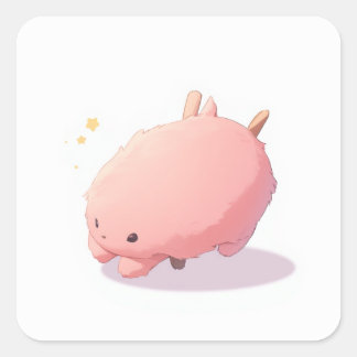 Cute Magical Design Square Sticker
