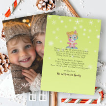 Cute Magical Elf Poem 1 Photo Whimsical Christmas