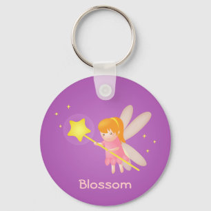 Cute Magical Fairy with Wand, For Girls Key Ring