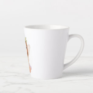 Cute Magical Flower Crown Baby Fairy Latte Mug