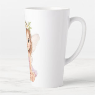 Cute Magical Flower Crown Baby Fairy Latte Mug