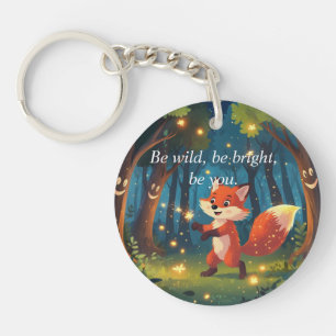 Cute Magical Fox Keychain