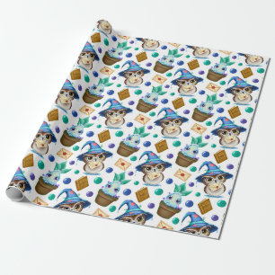 Cute Magical Halloween Pattern Wrapping Paper