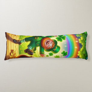 Cute, magical Leprechaun Saint Patrick's Day Body Cushion