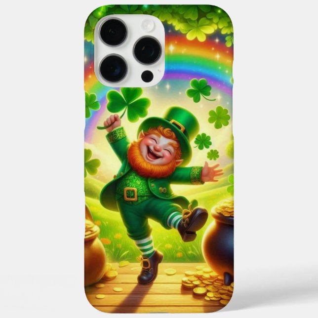 Cute, magical Leprechaun Saint Patrick's Day Case-Mate iPhone Case (Back)