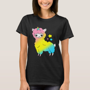 Cute Magical Llama Unicorn  Llamacorn T-Shirt