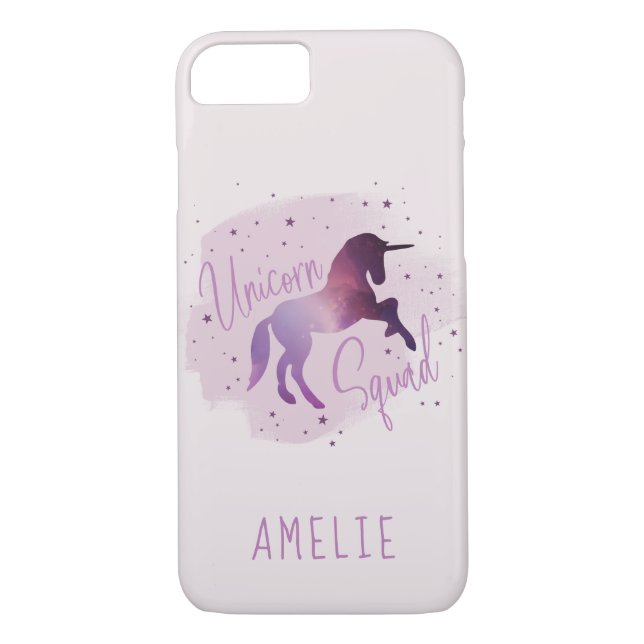 cute magical purple unicorn Case-Mate iPhone case (Back)