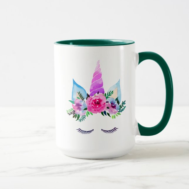 Cute Magical Unicorn Face Mug (Right)