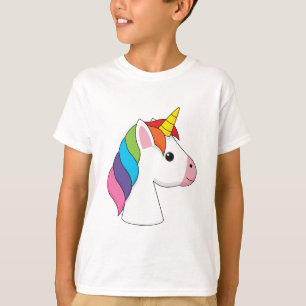 Cute Magical Unicorn with Colourful Hair T-Shirt