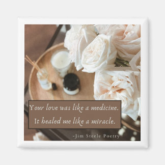 Cute magnet expressing love for a caregiver