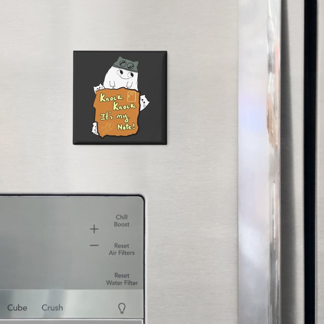 Cute Magnet | Knock Knock It's My Note! (In Situ (Fridge))