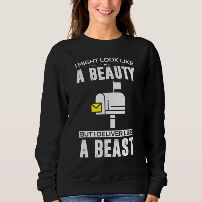 Cute Mail Lady Mail Carrier Postal Worker Uniform  Sweatshirt (Front)