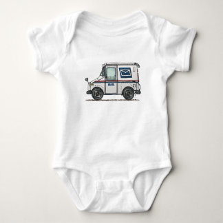 Cute Mail Truck Baby Bodysuit