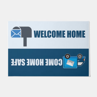 Cute Mailman Doormat, Post Office Decor Doormat