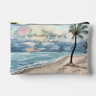 cute make up bag zipper tote beach