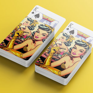 Cute Make-up Pin-up Playing Cards