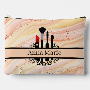Cute Makeup add name Accessory Pouch