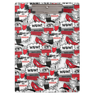 Cute Makeup Girl – kawaii Beauty and Glam Fashion Clipboard