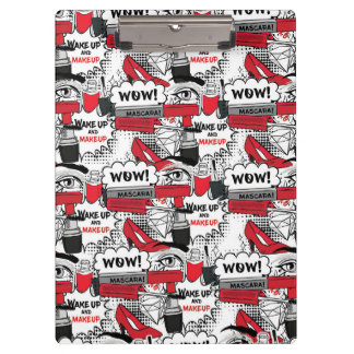 Cute Makeup Girl – kawaii Beauty and Glam Fashion Clipboard