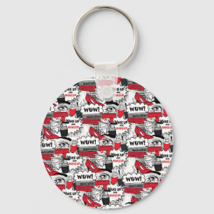 Cute Makeup Girl – kawaii Beauty and Glam Fashion Key Ring