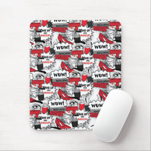 Cute Makeup Girl – kawaii Beauty and Glam Fashion Mouse Mat