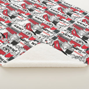 Cute Makeup Girl – kawaii Beauty and Glam Fashion Sherpa Blanket