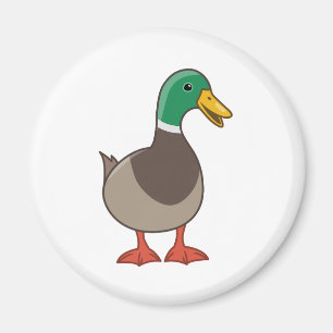 Cute Mallard Duck Magnet