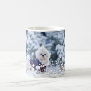 Cute Maltese Dog Coffee Mug