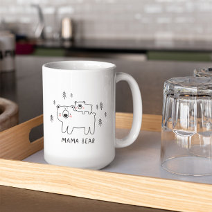 Cute Mama Bear and Baby Coffee Mug