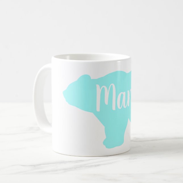 Cute Mama bear design mothers day gift Coffee Mug (Front Left)