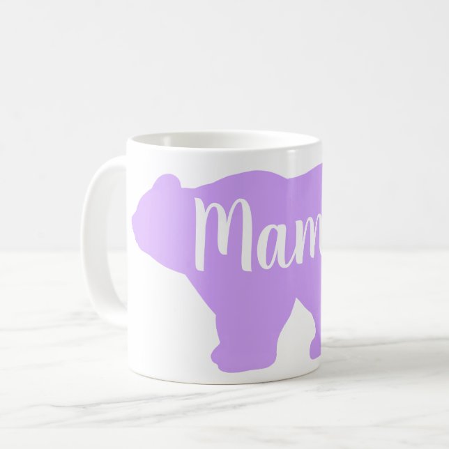 Cute Mama bear design mothers day gift Coffee Mug (Front Left)