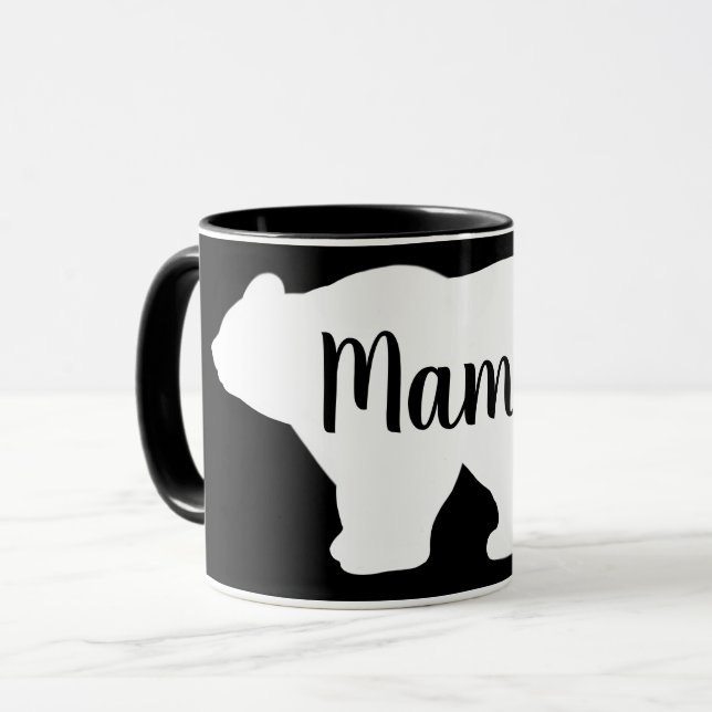 Cute Mama bear design mothers day gift Mug (Front Left)