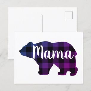 Cute Mama bear design mothers day gift Postcard
