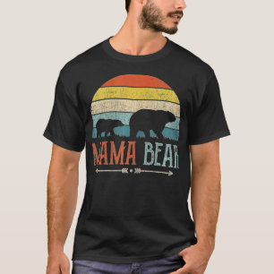 Cute Mama Bear Vintage Mother's Day Retro Mum - T-Shirt
