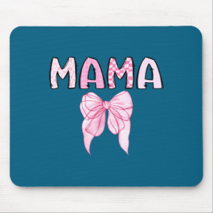 Cute Mama Birthday Matching Coquette Pink Mouse Mat