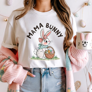 Cute Mama Bunny Easter; Family Easter T-Shirt