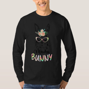 Cute Mama Bunny Face Glasses Headband Easter Day M T-Shirt